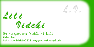 lili videki business card